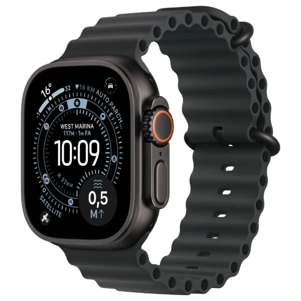 Apple Watch Ultra 3 / Cellular / 49mm / Black Titanium Case with Black Ocean Armband