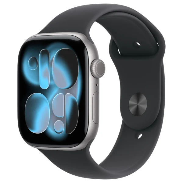 Apple Watch S11 / Cellular / 46mm / Aluminium Space Gray Case with Black Sport Armband – S/M