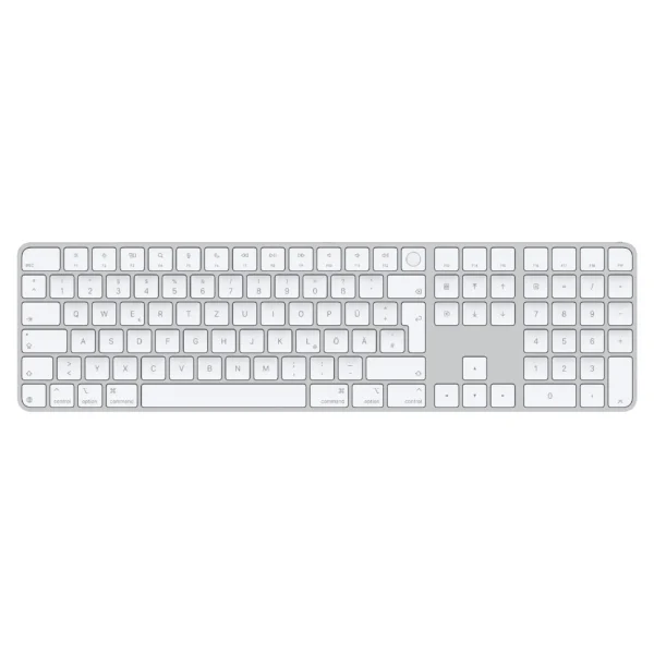 Apple Magic Keyboard with Touch ID and Numeric Keypad / German Layout / White Keys / Compatible with Mac (Apple Silicon)