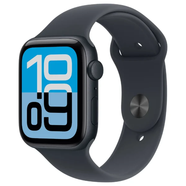 Apple Watch SE (3rd generation) / GPS / 40mm / Silver Aluminum Case with Denim Sport Band – S/M