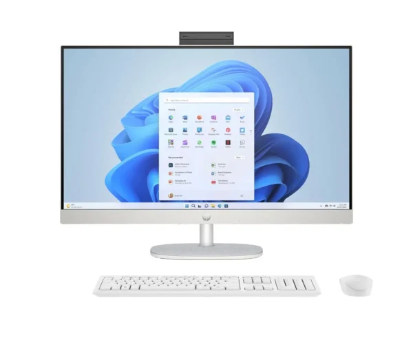 Kompjuter, HP 27-cr0222nw AMD Ryzen™ 7 7730U 68.6 cm (27 ) 1920 x 1080 px All-in-One PC 16 GB DDR4-SDRAM 512 GB SSD Windows 11 Home Wi-Fi 6 (802.11ax) White
