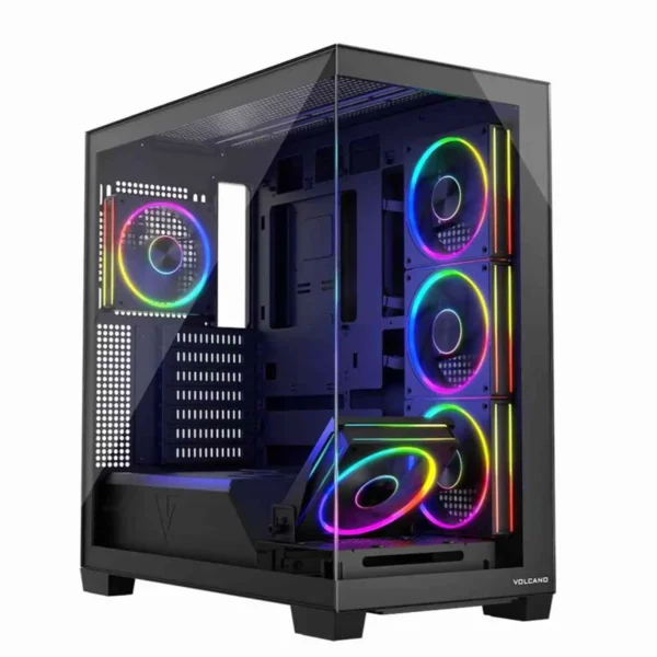 Case Modecom Stellar ARGB 5 Fan Tempered Glass – Black