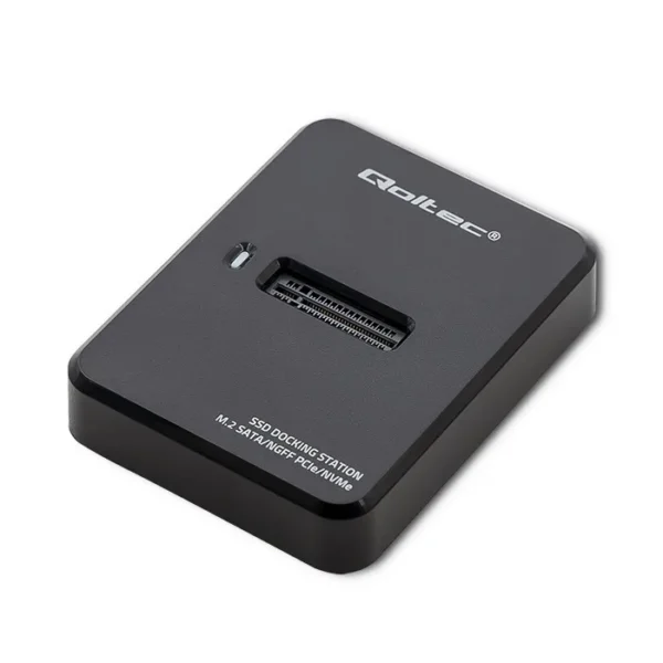 Docking Station për SSD QOLTEC M.2 NVMe SSD Docking Station, PCIe, USB-C