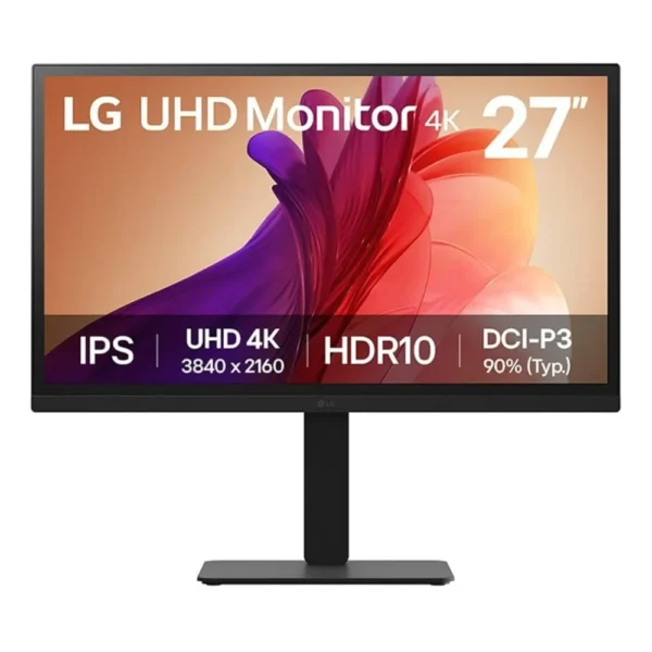 Monitor LG 27BA45U-B 16:9 4K UHD IPS ms 60Hz HDR10 2xHDMI DP Pivot Black