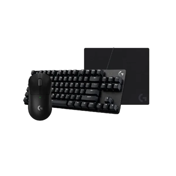Tastierë Combo Logitech G413 TKL SE Keyboard Black ,Maus Gaming Logitech PRO X Superlight Lightspeed Wireless Gaming – Black, Shtresë mausi Logitech G G740 Mouse pad