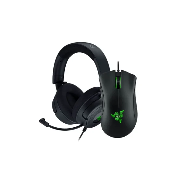 Kufje Combo Razer Maus Razer DeathAdder, Essential Mouse + Kufje Razer Kraken V4 X wired Gaming Headset – Black