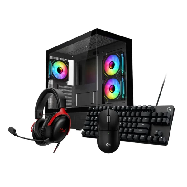 Gaming Bundle Ignite 24 – Intel Core i7-14700KF, RTX 5070 12GB, 32GB RAM, 1TB NVMe SSD + Logitech Gaming Set + HyperX Headset