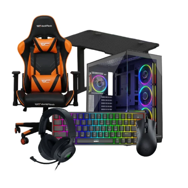 Gaming Bundle Phantom 1 – AMD Ryzen 9 9900X, RTX 5060 Ti 8GB, 16GB RAM, 1TB SSD + Gaming Chair + Gaming Desk + Gaming Mouse + Gaming Headset + Gaming Keyboard