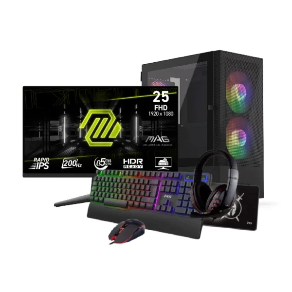 Gaming Bundle Ignite 17 – Intel Core i5-14400F, RTX 4060 Ti 8GB, 16GB RAM, 512GB NVMe SSD + Monitor 24.5″ + 4-in-1 Gaming Combo
