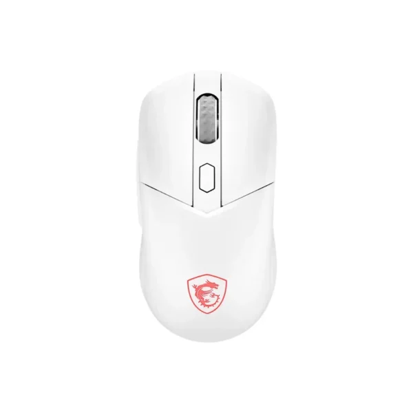 Maus, MSI Gaming Mouse VERSA 300 W, Wireless Gaming Mouse, Optical Sensor, RGB Mystic Light, USB-C, White