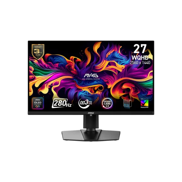 Monitor, MSI MAG Monitor 271QP QD-OLED X28, 26.5″WQHD(2560×1440), 280Hz, Black