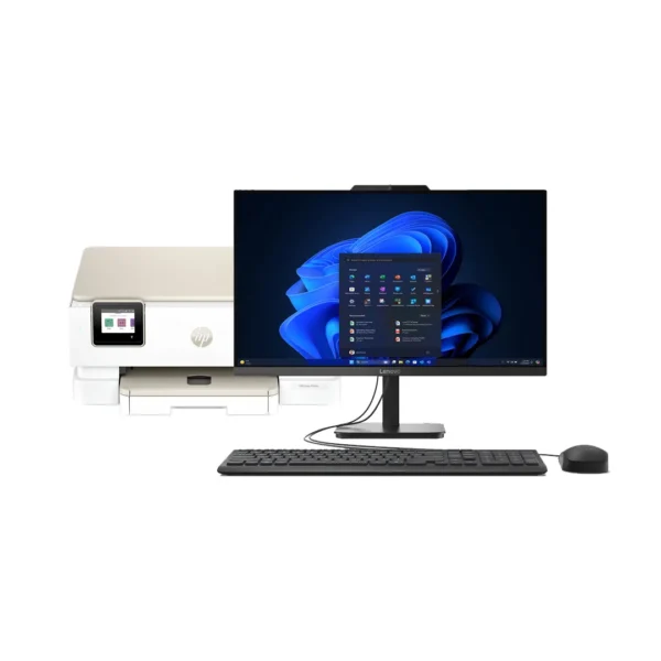 COMBO, AIO Lenovo ThinkCentre V100, 23.8-inch, Intel Core i3-N300, 16GB RAM, 256GB SSD, Windows 11 Pro + HP Envy 7230 Wireless All-in-One, Color Printer