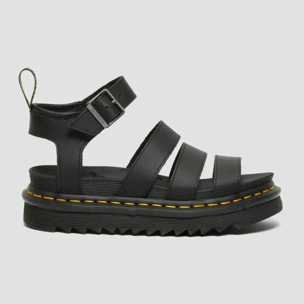 Dr. Martens Women’s Blaire Hydro Leather Strap Sandals – Black