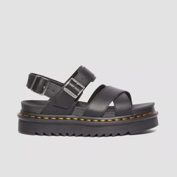 Dr. Martens Women’s Voss II Athena Leather Strap Sandals – Black