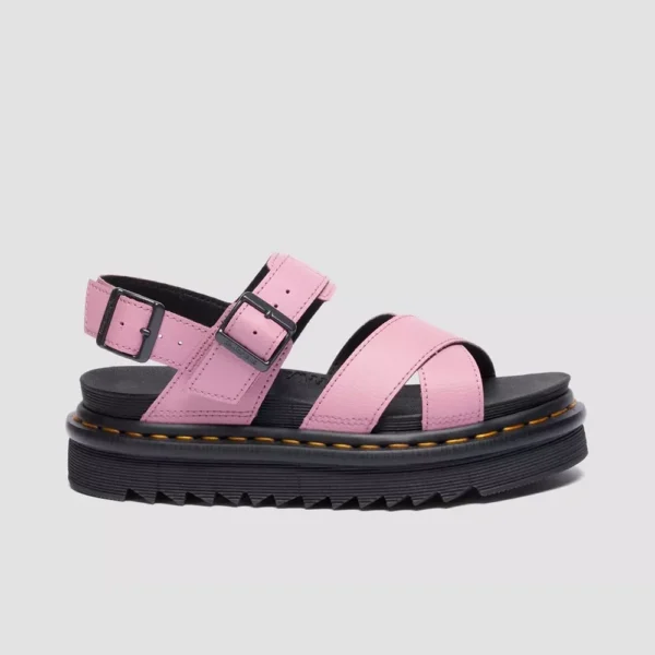 Dr. Martens Women’s Voss II Athena Leather Strap Sandals – Dusty Rose Pink