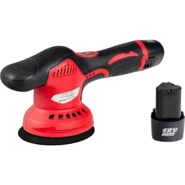 Raider Lustruese Pa Kabllo 12V, Disk Ø125Mm, 300–2400 Rpm, 2 Bateri 2Ah – Rd-Cpc07