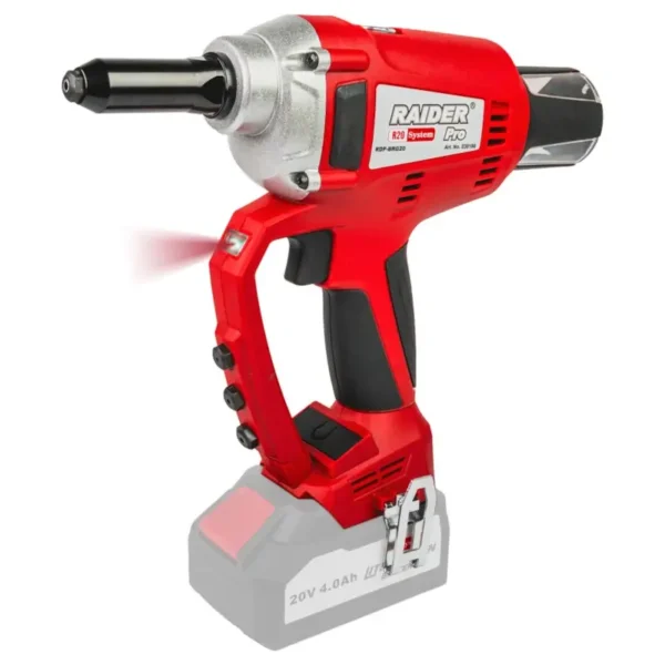 Raider R20 Pistoletë Blind Rivet Pa Furçë 10000N Me Rast Solo Rdp-Brg20