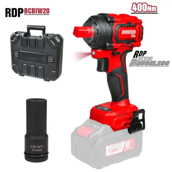 R20 Vidator Bulonash Goditës Brushless 1/2″ 550Nm Valixhe Solo Rdp-S55Bbiw20