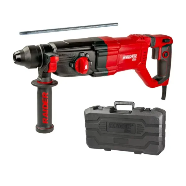 Raider Çekiç Rrotullues 1050W 3.4Kg 30Mm 3.4J 4 Funksione Me Kuti Rdp-Hd63