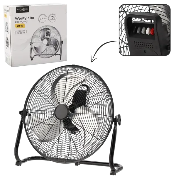 Ventilator Dyshemeje I Zi 70W