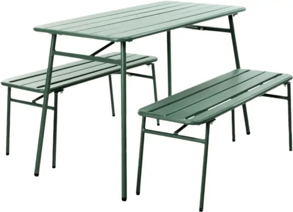 Set Mobilje Kopshtit 3 Pjesë Jeshil