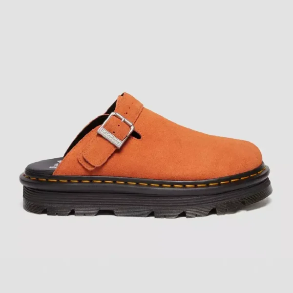 Dr. Martens Women’s Zebzag Suede Casual Slingback – Orange Zest